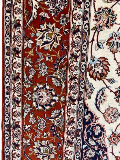 Luxurious Persian Tabriz Silk Rug - Pristine 7.10x10.8 Beauty - Image 9